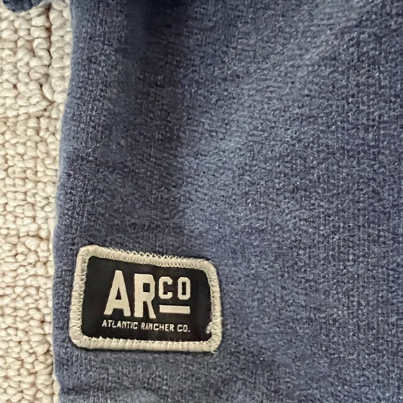 Men's Classic Navy Zip-Up Sweater - Picture 2 of 4